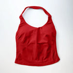 NCLAGEN Gym Halter Top Woman longline strappy tank Padded yoga clothing Fitness workout Running Activewear pilates clothes