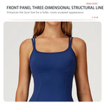 Hearuisavy Female Jumpsuit Long Elegant Sports Bodysuit Woman Gym Clothes Strappy Fitness Overalls Push Up Pilates Yoga Leotard