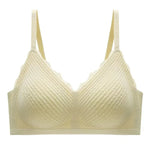 New Top Lace Seamless Women's Underwear Small Chest Gathered Non-slip No Steel Ring Sexy Sling Beautiful Back Bra Thin Section