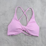 DIAS FIT JOY Women'sWorkout Sports Bras Beauty back Cross Padded Low Impact Fitness Bra Yoga Top Cycling Fitness