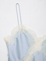 HH Sexy Women Asymmetrical Lace Slip Tops Summer Female Backless Sleeveless Off Shoulder Underwear Tanks Elegant Beach Camisole