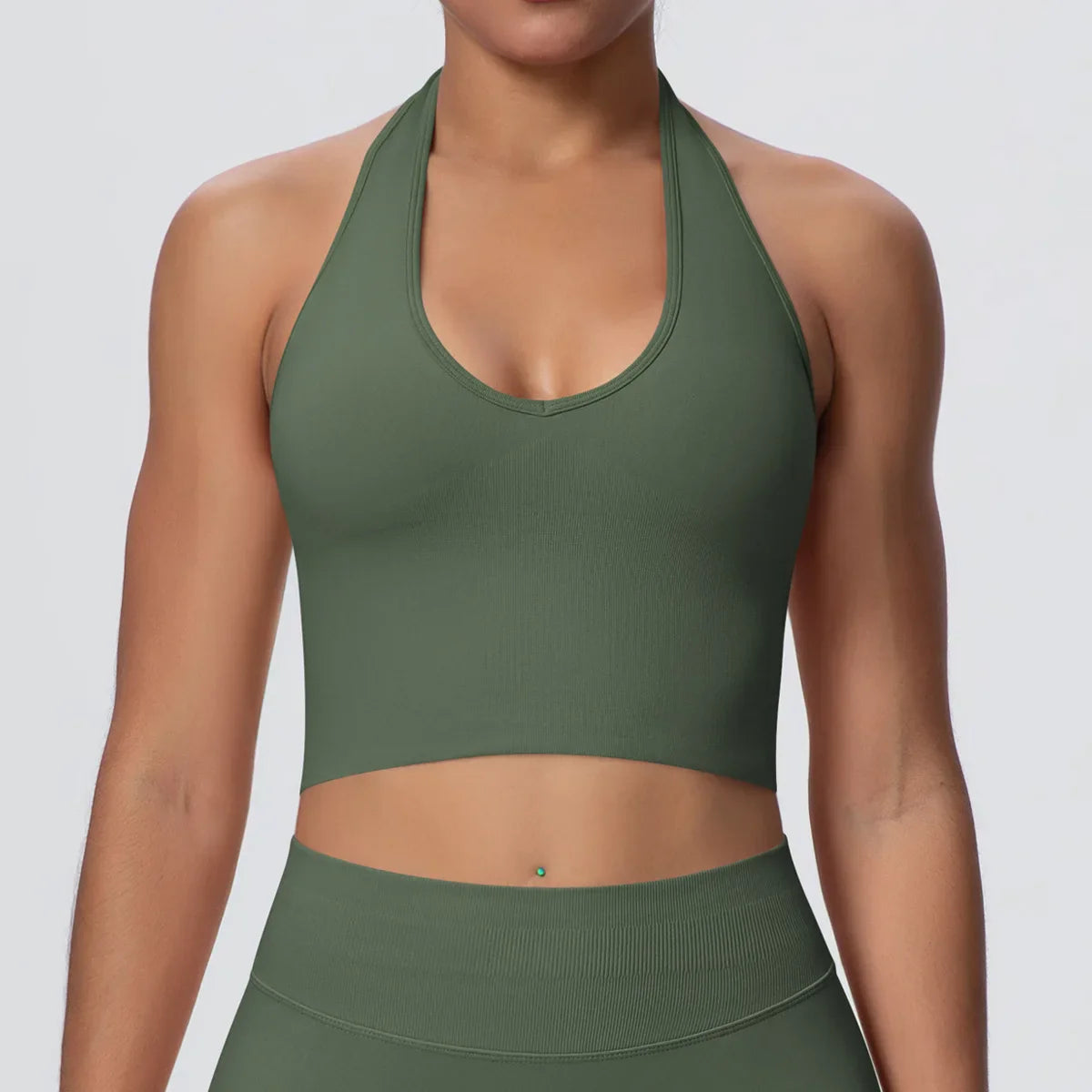 Gym Tops Women Halter Top Gym Vest Woman Sexy Backless Push Up Sport Bras Running Vest Workout Tops Activewear Yoga Fitness Vest