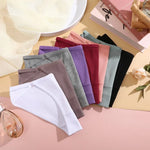 4PCS/Set Women Cotton Panties Sexy Low Waist Briefs Female Soft Breathable Underwear Button Design Fashion Comfortable Lingerie