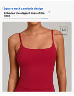 JUREN Shockproof Yoga Vest Running Gym Tank Top Women Fitness Underwear Quick-Dry Workout Bra Female Sports Sleeveless Top Women