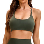 NCLAGEN Twist Back Bra High Support Sports Top Women Gym Wear WorkoutPush-up Seamless Yoga Underwear Fitness Running