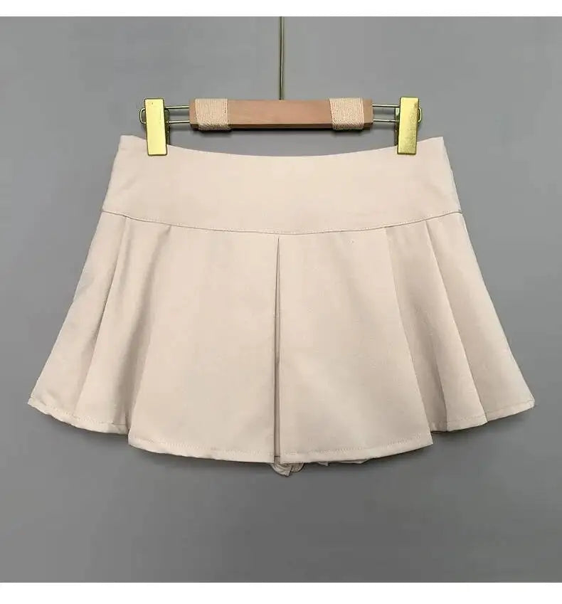 WOMENGAGA Korea Style Sexy Slim High Waist Strap A-line Half Length Skirt Fashion Women Skorts JK Sweet 2023 NewOW3W