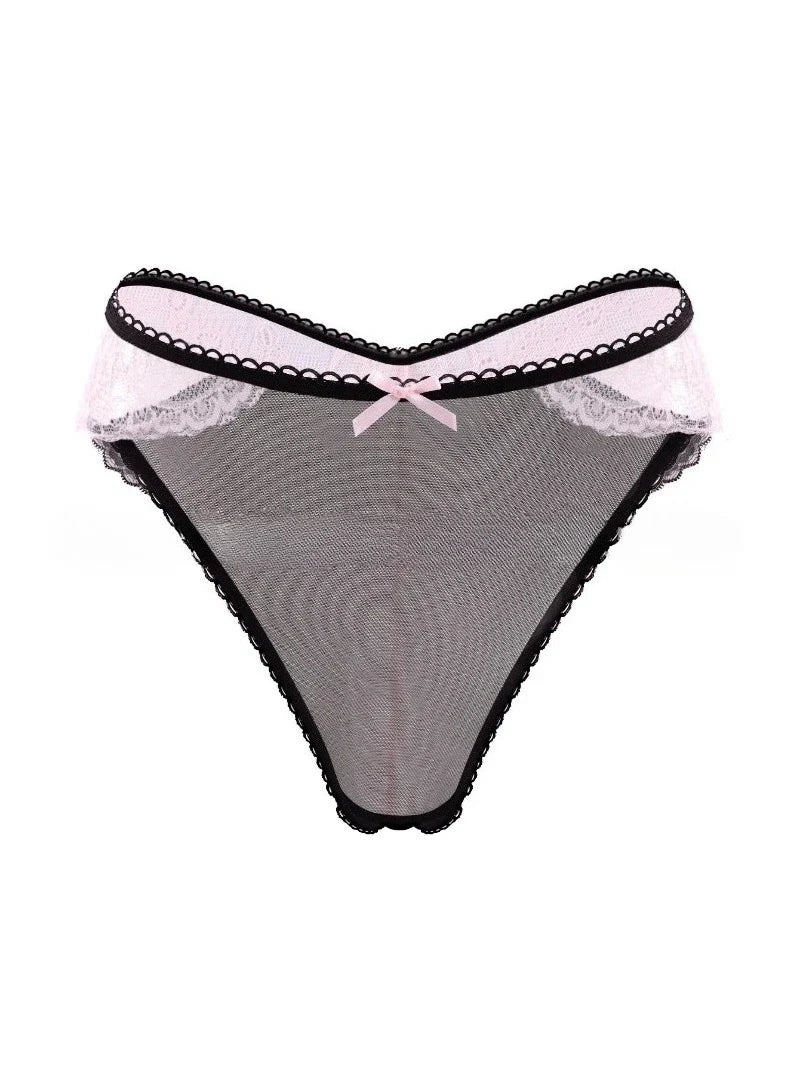 1PCS Sexy Lace Bow Lady Briefs Floral Patchwork Panties Breathable Female Underpants Elegant Lingerie Women Panties Underwear