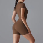 Yoga suit women jumpsuit One-Piece Suit short sleeved shorts Gym Push Up Workout Clothes Fitness Bodysuit Sportswear Tracksuit
