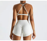 Summer Sexy Scrunch Sports Bra Gym Top Women Running Back Cross Top Sportswear Workout Underwear Fitness Workout Yoga Clothing
