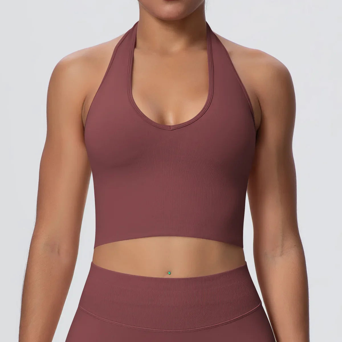 Gym Tops Women Halter Top Gym Vest Woman Sexy Backless Push Up Sport Bras Running Vest Workout Tops Activewear Yoga Fitness Vest