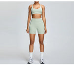 Solid Color Cross Back Women Fitness Underwear Sports Bra Running Top Gym Yoga Athletic Tight Workout Jog Soft With Backless Bra