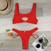 Micro Bikini 2022 Sexy Women Swimsuit Female Rib Bikini Set Push Up Women Swimwear Brazilian Biquini Cut Out Neon Bathing Suit test