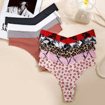 Ice Silk Women Panties G String Sexy Thong Seamless Underwear T Back Candy Color Briefs Girls Low Waist Lingerie Plus Size S-XL
