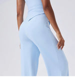Yoga Set Sports Outfits Women Clothes Fitness Tracksuit Gym Loose straight-leg pants Workout Female Bra New Yoga Suit Sportswear