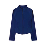 NCLAGEN Woman's Sports Jacket Zip Up Gym Clothes Long Sleeve Workout Seamless Top Speed Activewear Yoga Pilates Running Coats