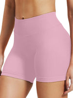 High stretch hip lifting fitness yoga shorts with peach hips and no awkward lines, Pilates medium intensity training shorts