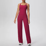 Yoga Set 2PCS Women Tracksuit Nude Feeling Workout Sets Gym Clothes Push Up Fitness Running Sportswear Sport Vest Leggings Suit