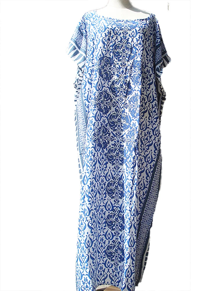 Beach Cover Up Pareo Kaftan Bikini Cover Up Robe De Plage Vestidos Playa Swimsuit Cover Up Bathing Suit Women Maxi Dress