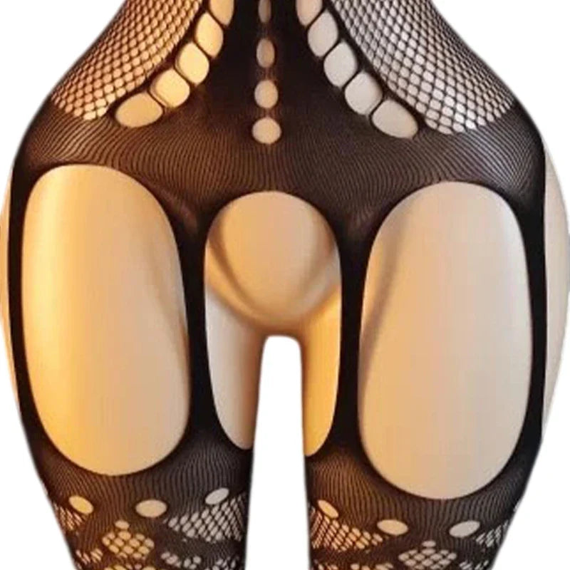 Porn Underwear Crotchless Babydolls Dress EroticCostume Sexy Hanging Neck Bodystockings Mesh See Through Adults Sexual Bodysuits