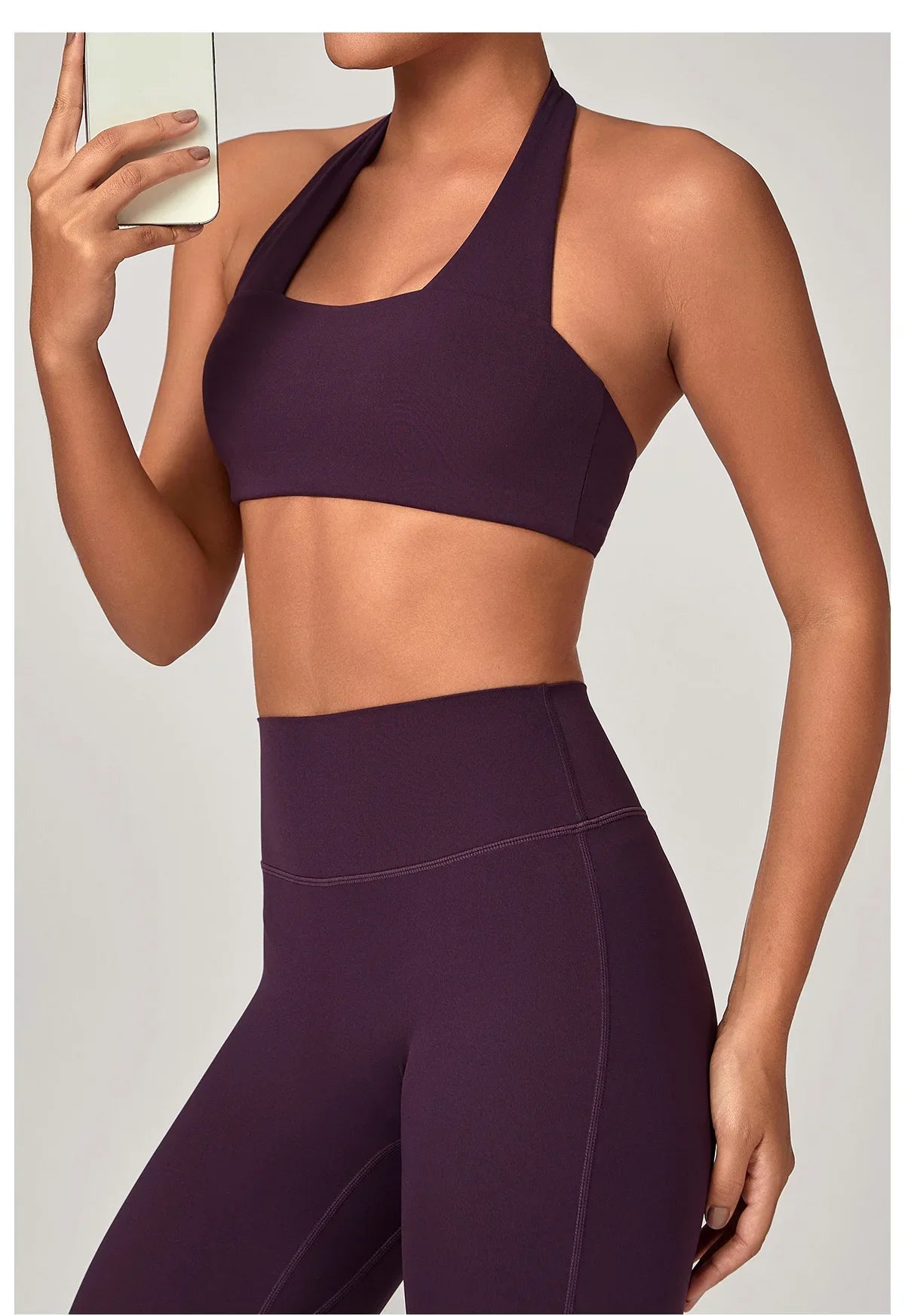 Sexy Fitness Bra Women Sports Sports Bra Halter Top High Support Push-up Open Back Running Gym Wear Yoga Bra Workout Underwear