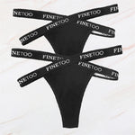 2Pcs/Set Women Thongs Panties Female Letter Belt Underwear Ladies Cotton Cross Strap Bikini M-XL G-String Girl Intimate Lingerie