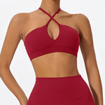 Hearuisavy Summer Gym Top Women Training Yoga Clothes Stretch Sports Underwear Fitness Workout Cross Yoga Bra Sexy Sports Bra