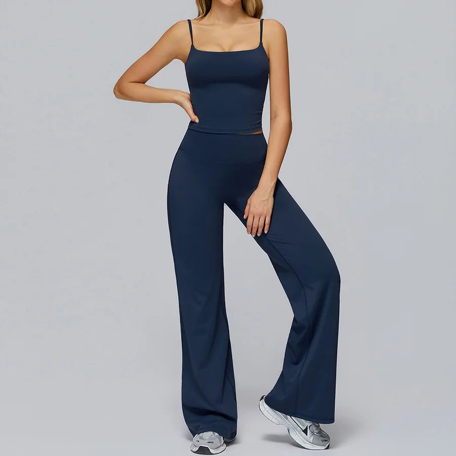 New yoga set 2 pieces gym set Women Long Sleeve Sports Shirts Sports Bra Leggings Suit Fitness Running Workout Suits Tracksuit