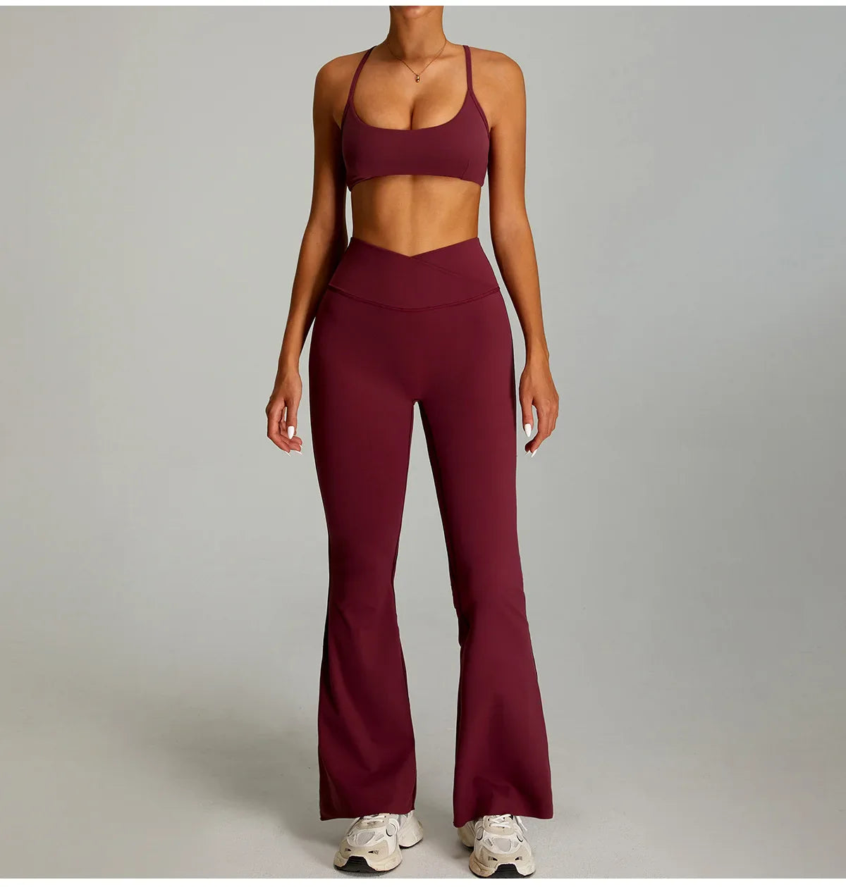 Women Cross Straps Sports Bra Gym Yoga Crop Workout Top Vest High Support Fitness Bralette Push Up Underwear Soft Breathable