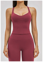 Sexy Fitness Yoga Bra Workout Top Gym Underwear Push Up High Strength Sports Bra Athletic Sport Bra Women Backless Yoga Crop Top