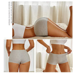3PCS Women's Panties Cotton Seamless Sports Boxers Underwear Female Solid Color Briefs Cozy Lingerie Intimate Underpants XS-XL