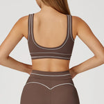 Women Shockproof Sports Bra Gym Fitness Running Yoga Vest Female Integrated Pilates Training Workout Breathable Sports Underwear