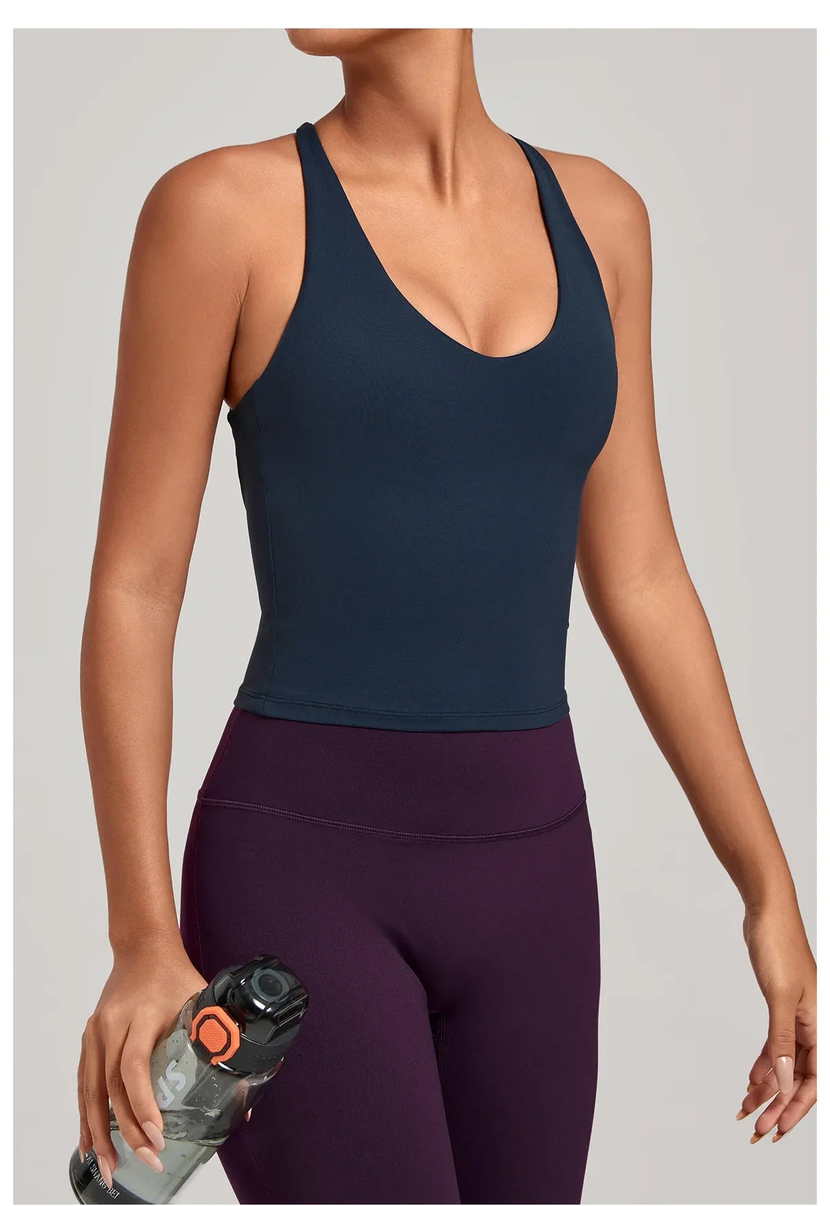 Women Sports Yoga Vest With Cross Shoulder Straps Quick Drying Sexy Yoga Bra Gym Breathablefitness Push Up Training Sports Vest