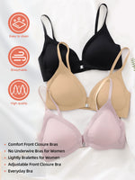 American Women's High Waist Seamless Bra and Panties Set Underwear Breathable Comfort Briefs S-2XL Thong Soft Underwear