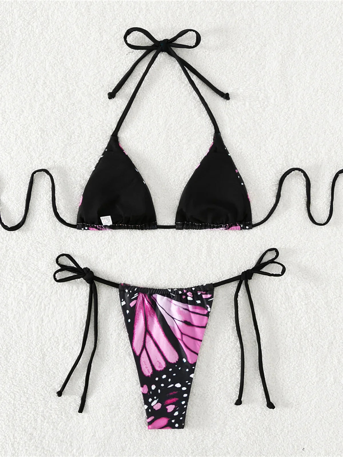 Sexy 4 Colors Printed Halter Padded Bikini Female Swimsuit Women Swimwear Two-pieces Bikini set Bather Bathing Suit Swim K4910