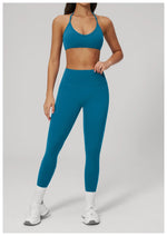 Breathable Bra Gym Top Women Bras High Support Thin Strap Halter Sports Bras Push-up Workout Underwear Shockproof Yoga Tank Tops