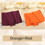 2Pcs/Set Women's Panties Cotton Seamless Sports Boxers Underwear Female Solid Color Briefs Lingerie Intimate Underpants XS-XL