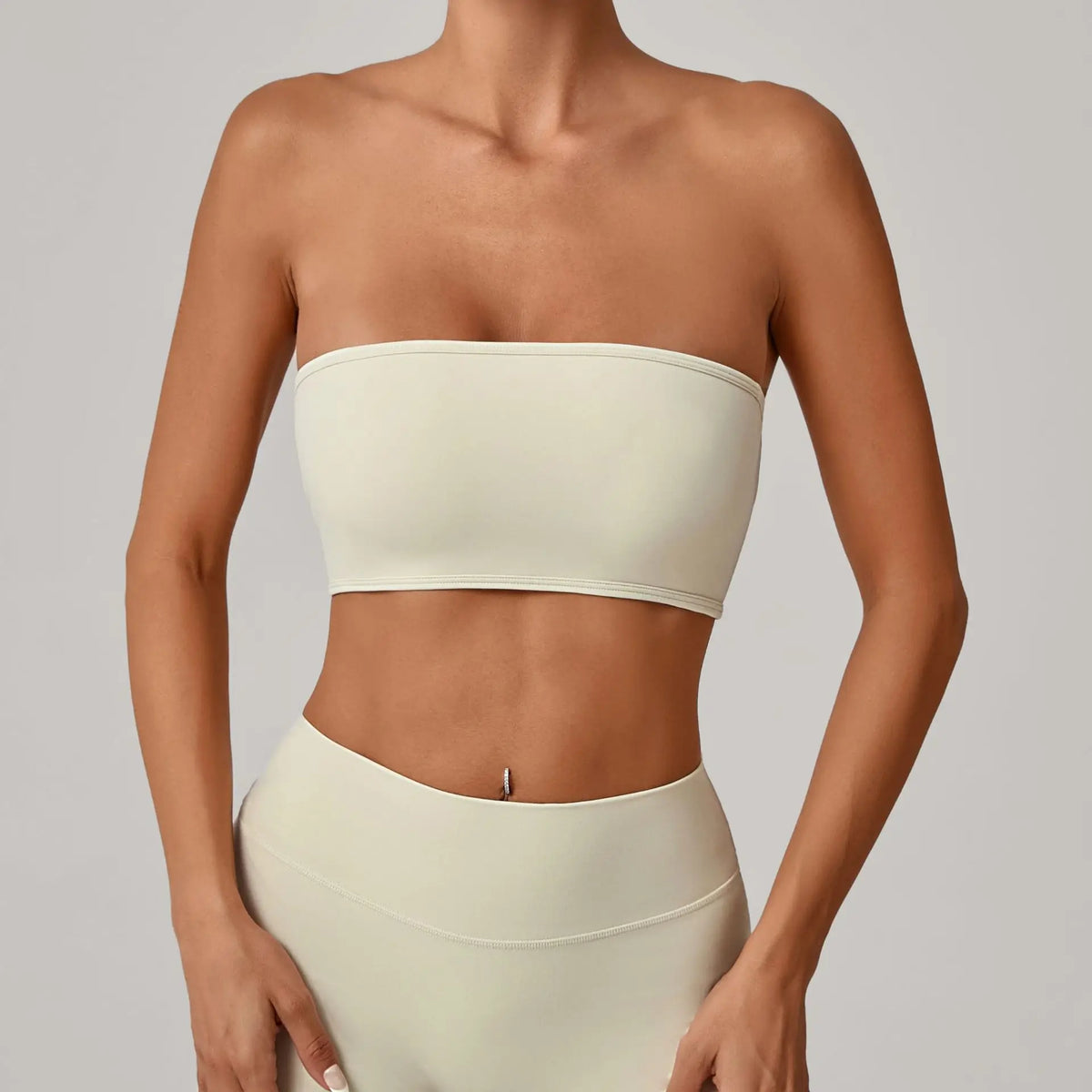 Women Strapless Sports Bra Gym Top Quick-Drying Yoga Clothes Women Tube Top Fitness Chest Wrap Underwear Workout Bra Female