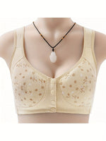 7pcs Elegant Lace Push Up Bras Set, Seamless Breathable Lace Bras for Plus Size Women, All-Day Wear, Multi-Occasion Outfits