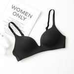 Seamless Bras for Women Push Up Bras No Wire Brassiere A B Cup Underwear Sexy Bralette Three Quarters(3/4 Cup)Lingerie