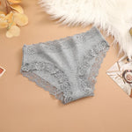 Sexy Cotton Lace Panty Women Low Waist Panties Underwear S-XL Solid Color Ladies Briefs Lingere Underware Comfortable Women