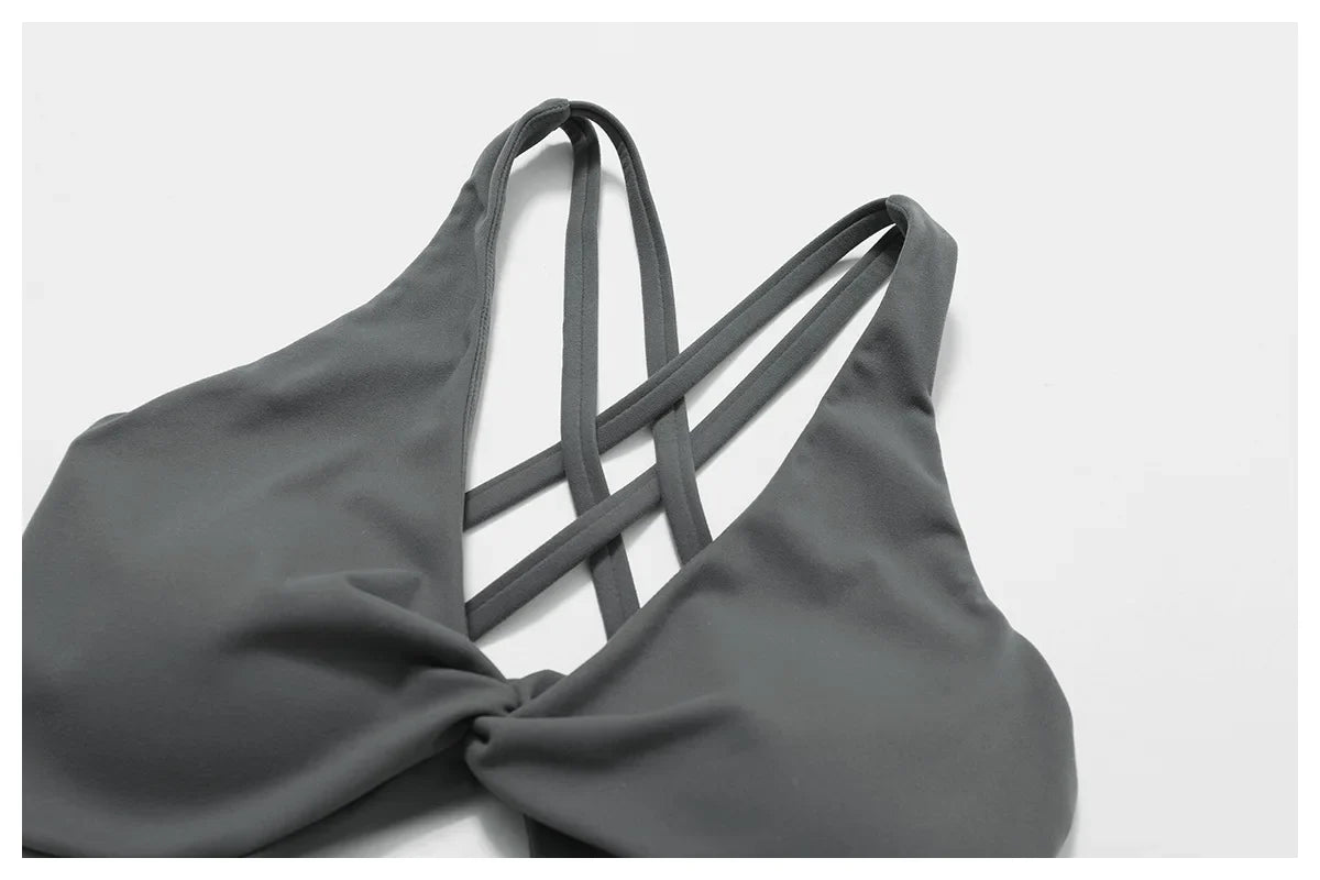 Push Up Gym Top Women Pleated Design Sports Bra Women Sexy Yoga Bra Running Yoga Clothes Women Fitness Workout Brassiere Women