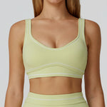 Women Shockproof Sports Bra Gym Fitness Running Yoga Vest Female Integrated Pilates Training Workout Breathable Sports Underwear