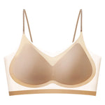 Summer Ice Silk Seamless Ultra-thin Ice Silk Bra Lifting Bra M-4XL Women's Sports Bra Wireless Underwear Air Cooling Brassier
