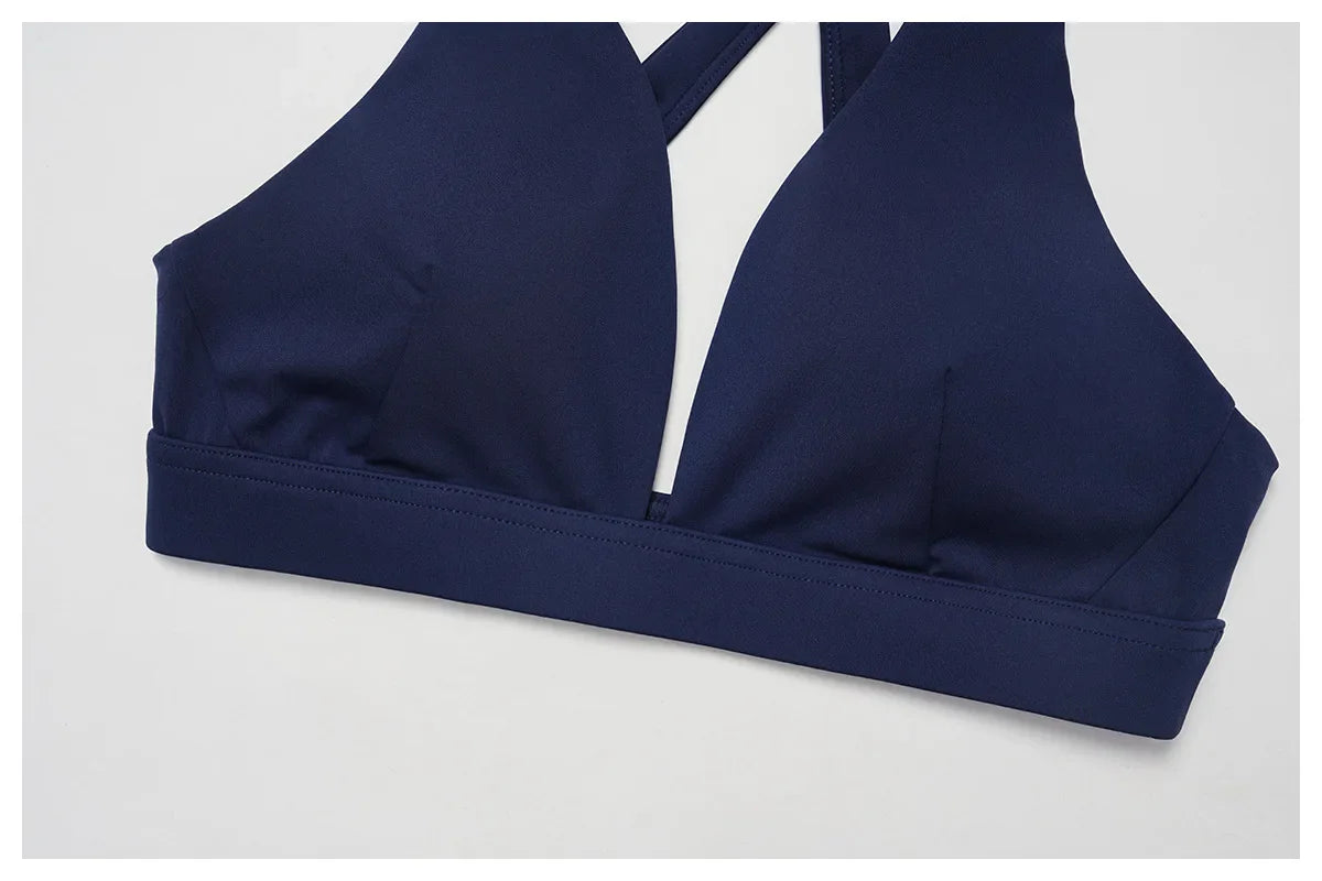 Sexy Gym Top Women Sports Bra Running Back Cross Push Up Yoga Bra Breathable Sports Underwear Women Fitness Workout Top Women