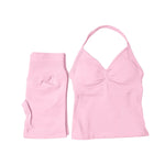 NCLAGEN Yoga Sets Women Gym Clothes ongline Strappy Top Shorts Activewear Sports 2 Piece Fitness Suit Running Workout Sportwear