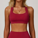 Hearuisavy Sports Bra Gym Underwear High Strength Shockproof Running Yoga Crop Top Breathable Pilates Push Up Fitness Tops Women