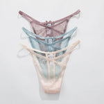 Girls Sexy G String Panties Women Lace Briefs Hollow Out Underwear Thong High Quality Transparent Underpants Lingerie Intimates