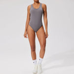 Seamless Yoga Jumpsuit Set Casual Back Base Tight One-piece Corset SlimBodysuit Yoga Suit Suspender Sports Fitness Suits Women