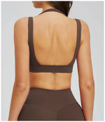 Workout Clothes Woman Gym Top Breathable Sports Bra Fitness Trainning Shoulder Strap Yoga Bra Outdoor Jogging Push Up Underwear