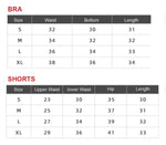 2PCS Yoga Set Women Gym Sports Suits Fitness Bra Crop Top Workout Clothes Female Athletic Wear Push Up Shorts Sportswear